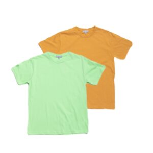 BASIC T-SHIRT (2 pieces) - Mint, Mustard