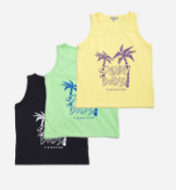 AMANIKO T-SHIRT (3 pieces) - Yellow, Green, Black