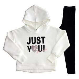 SET HOODED TOP WITH LEGGINGS "Just You"